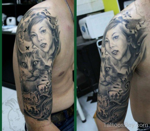Awesome Half Sleeve Tattoo-TB12010