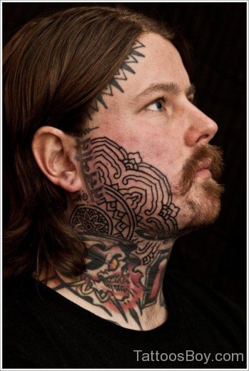 Awesome Neck Tattoo-TB1015