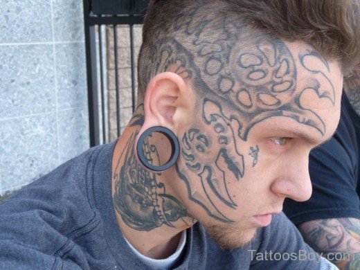 Awesome Neck Tattoo TB12014