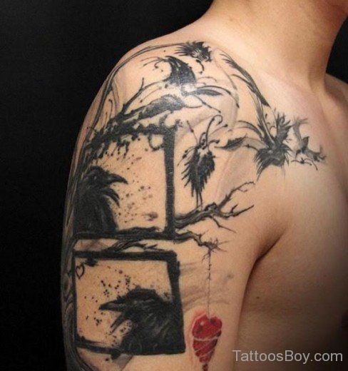 Awesome Shoulder Tattoo-TB1013