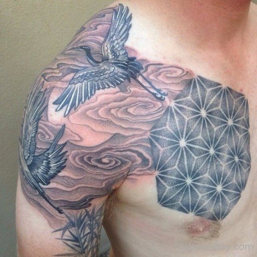 Awseome Chest Tattoo-TB12041