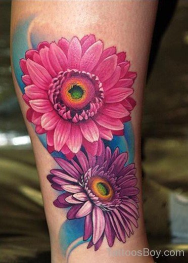 Awsome Daisy Tattoo Design-TB1008
