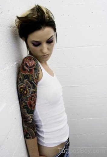 Awsome Half Sleeve Tattoo-TB1009