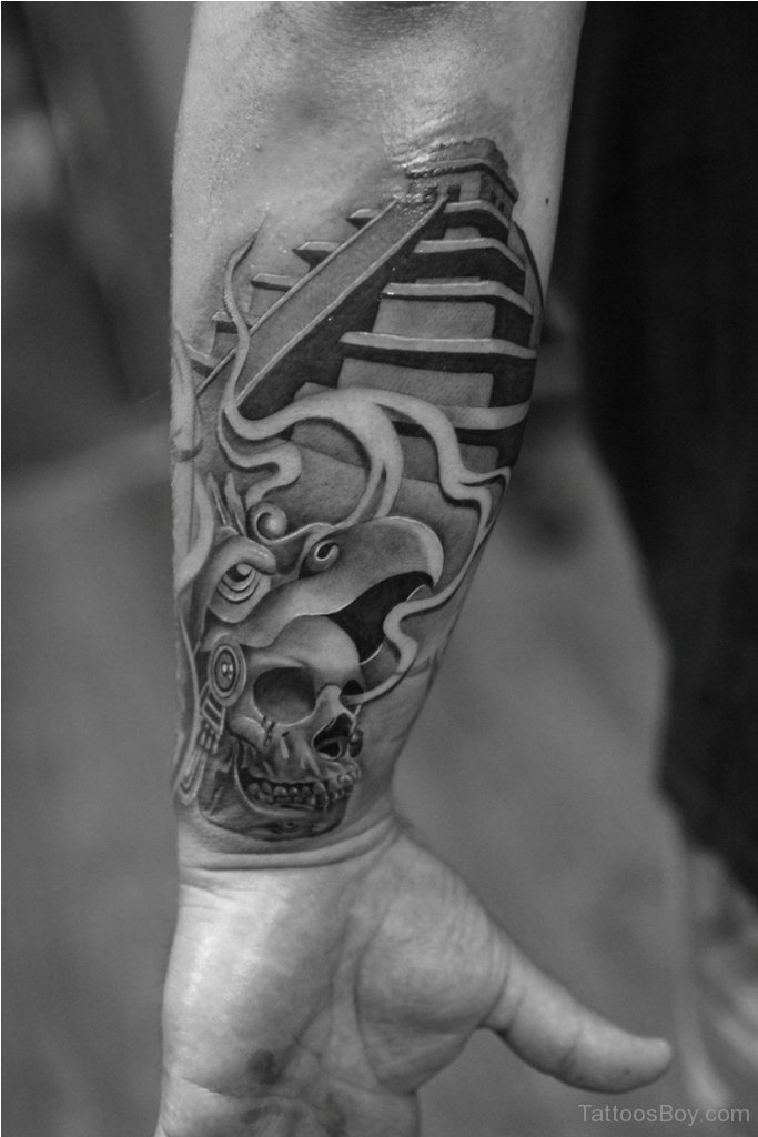 Aztec Tattoo On Wrist