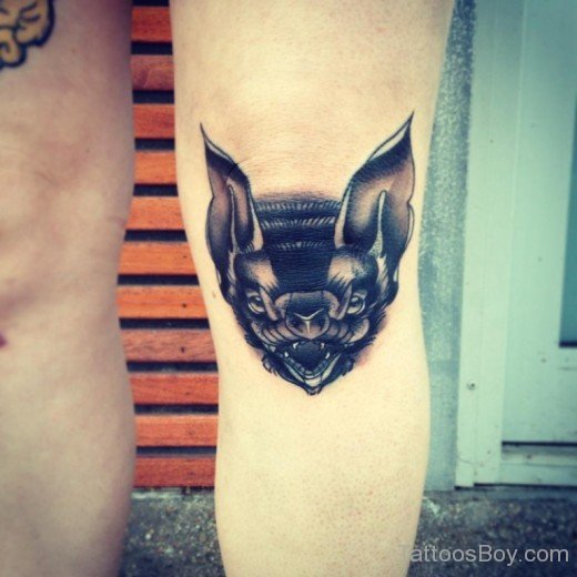 Bat Face Tattoo On Arm-TB1211