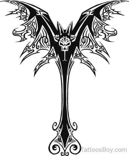 Bat Tattoo Design1-TB1221