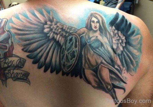 Beautiful Angel Tattoo Design-TB12048