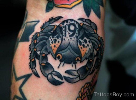 Beautiful Crab Tattoo Design-TB12018
