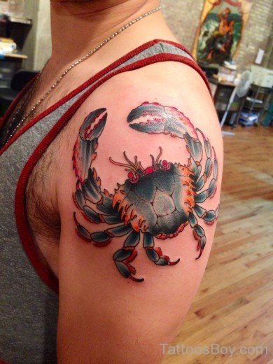 Beautiful Crab Tattoo-TB12021