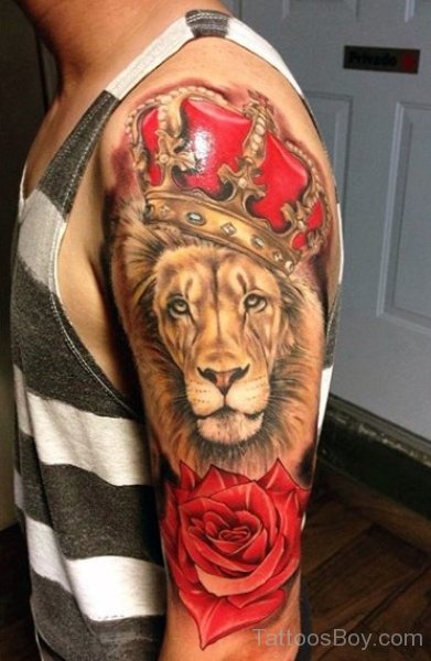 Lion And Rose Tattoo | Tattoo Designs, Tattoo Pictures