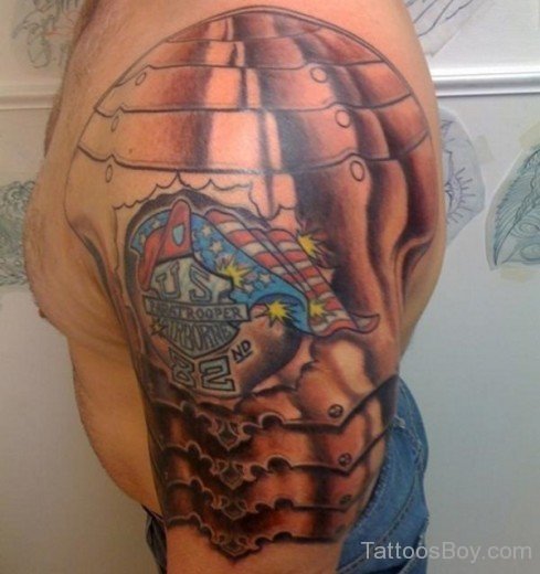 Beauyiful  Armor Tattoo-TB1060