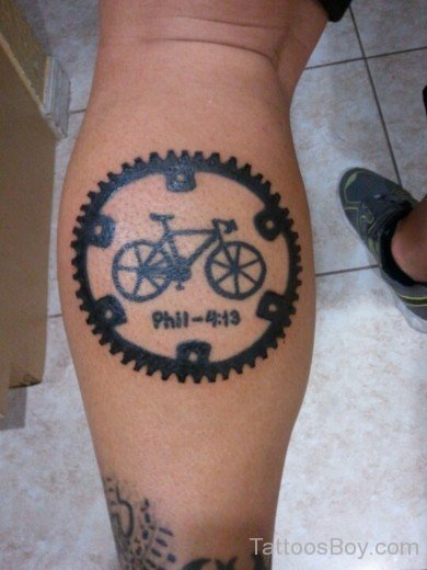 Rider On Cycle Tattoo On Waist - Tattoos Designs