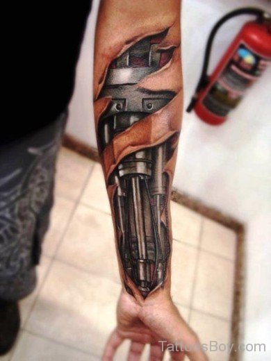 Biomechanical Tattoo On Wrist 58-Tb1248