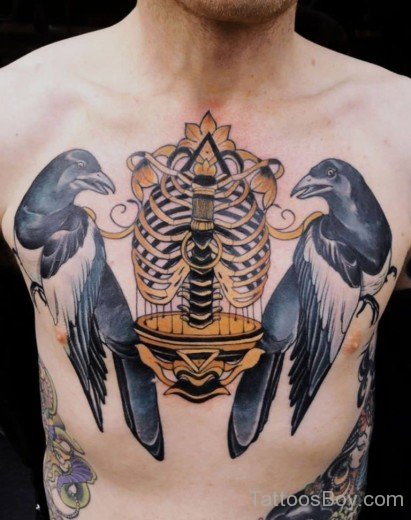 Cage Tattoo On Chest-TB12015
