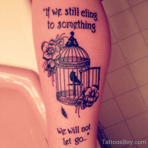 Bird Cage Tattoo  Design 