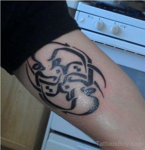 Black Arabic Tattoo Design-TB148