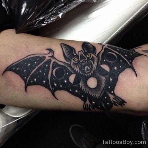 Black  Bat Tattoo-TB1246