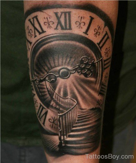 Clock Tattoo Design