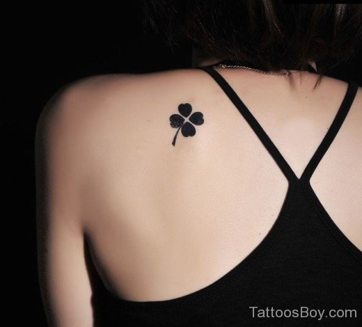 Black Clover Tattoo On Back-TB12030