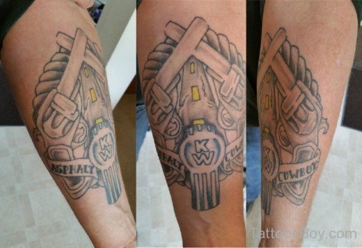 Black Gun Tattoo-TB12053