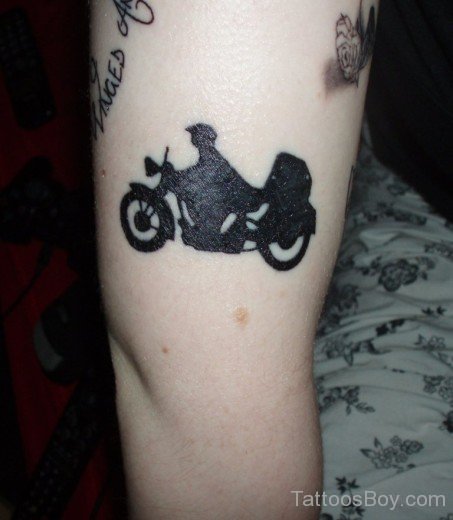 Black Motorbike Tattoo-TB1214