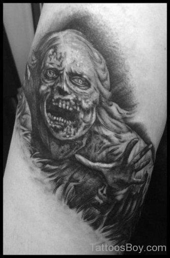 Black Zombie Tattoo-TB1011
