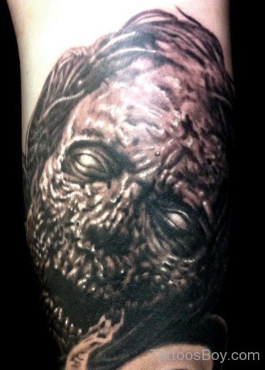 Black and Grey Zombie Tattoo-TB1009