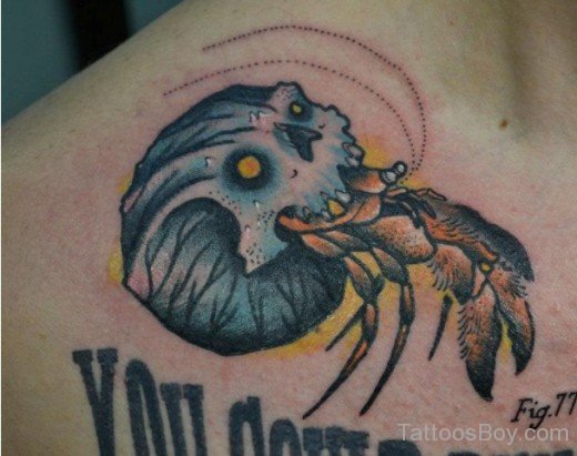 Blue Hermit Crab Tattoo-TB12029