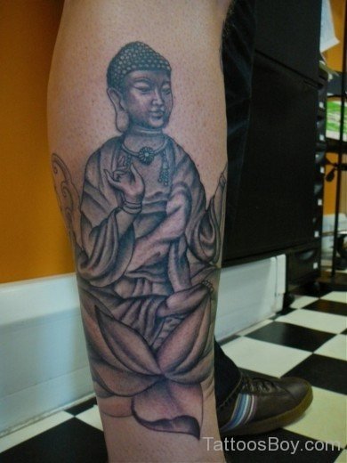 Buddha Tattoo On Arm-TB1032
