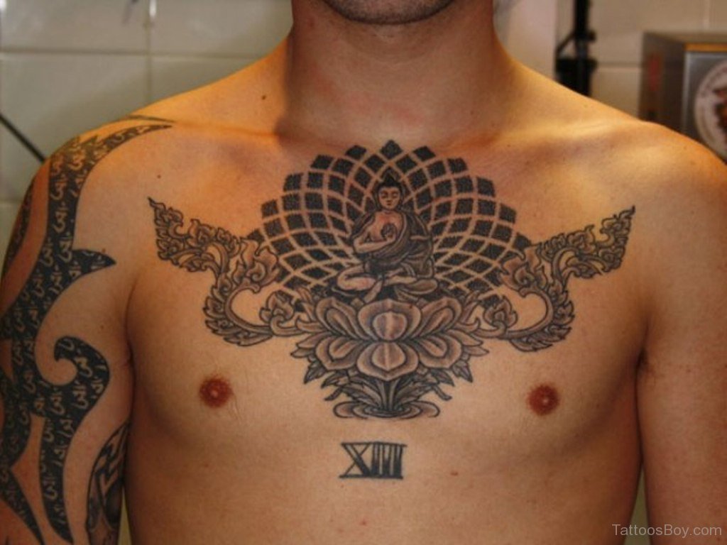 Buddha Tattoo On Chest | Tattoo Designs, Tattoo Pictures