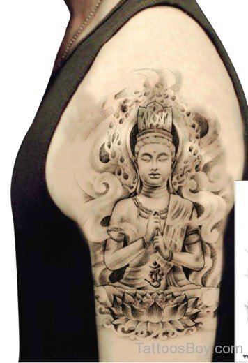 Buddha Tattoo On Shoulder 1-TB1042