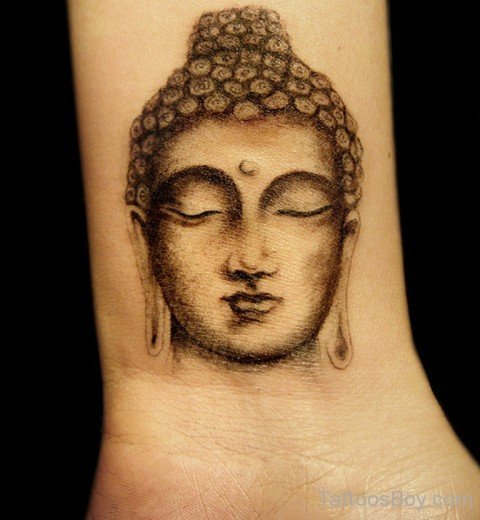 Buddha Tattoo On Wrist-TB1044