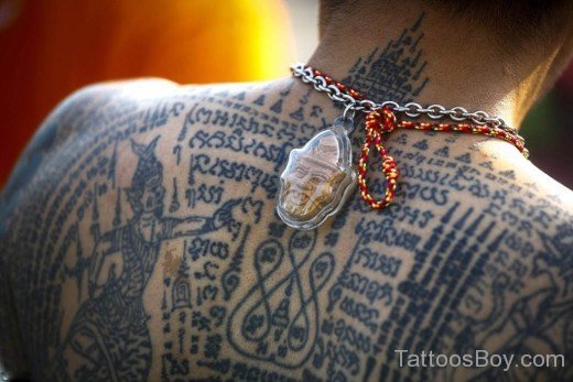 Buddhist Monk Tattoo Design-Tb1210