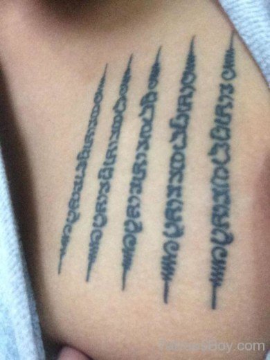 Buddhist Wording Tattoo-TB1077