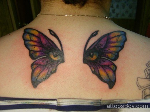 Butterfly  Eyes  Tattoo  on ack-tb119
