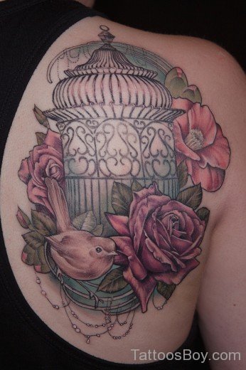 Cage And Rose Tattoo-TB12046