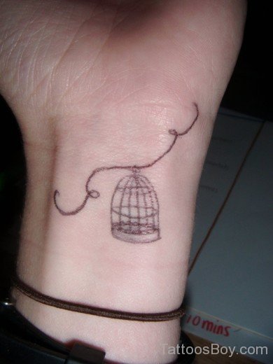 Cage Tattoo On Wrist-TB12057