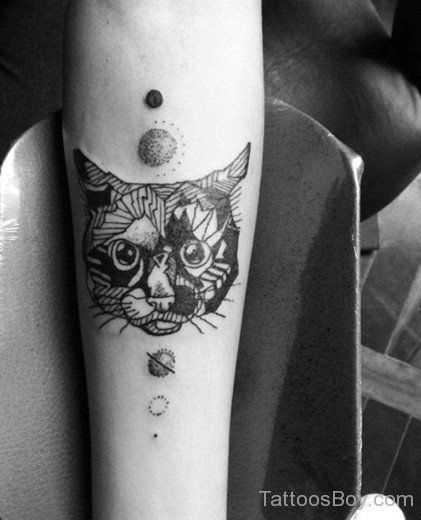 Cat Face Tattoo