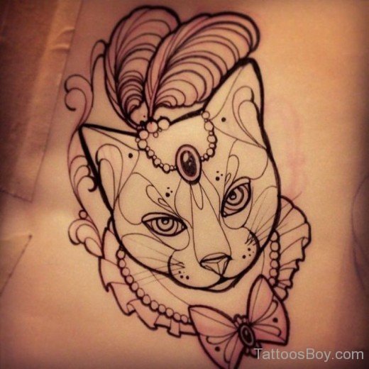 Cat Tattoo Design