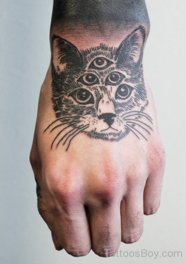 Elegant Cat Tattoo 