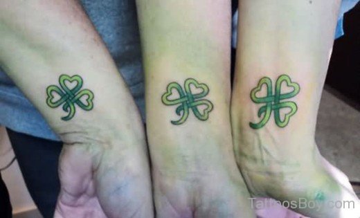 Celtic Clover Tattoos On Wrist-TB12050