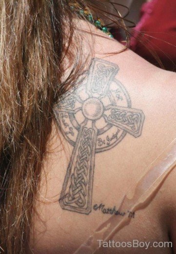Celtic Cross Tattoo Design-Tb12029