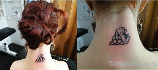 Celtic Knot Tattoo On Nape-Tb1210