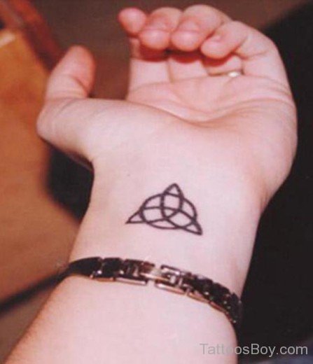 Celtic Knot Tattoo On Wrist-Tb12044