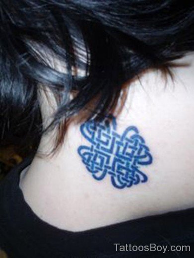 Celtic Tattoo On Nape-Tb12060