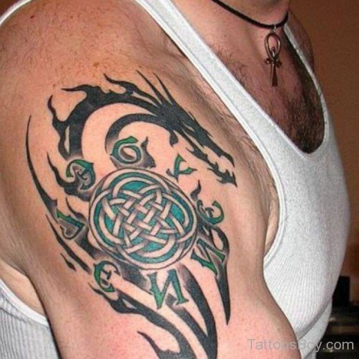 Celtic Tattoo On Shoulder-TB12067