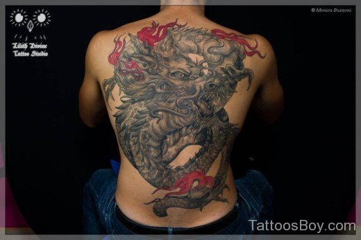  Dragon Tattoo On Back