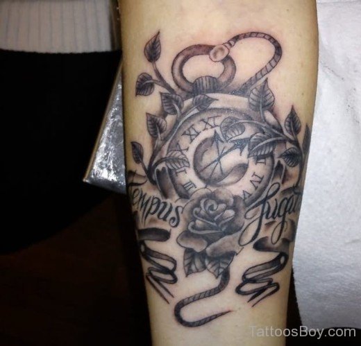 Stylish Clock Tattoo