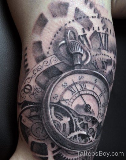 Clock Tattoo Design