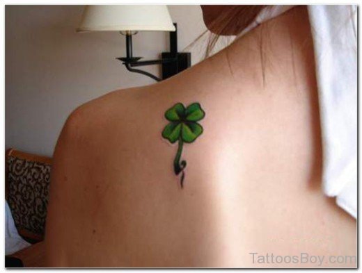 Clover Tattoo  On Back